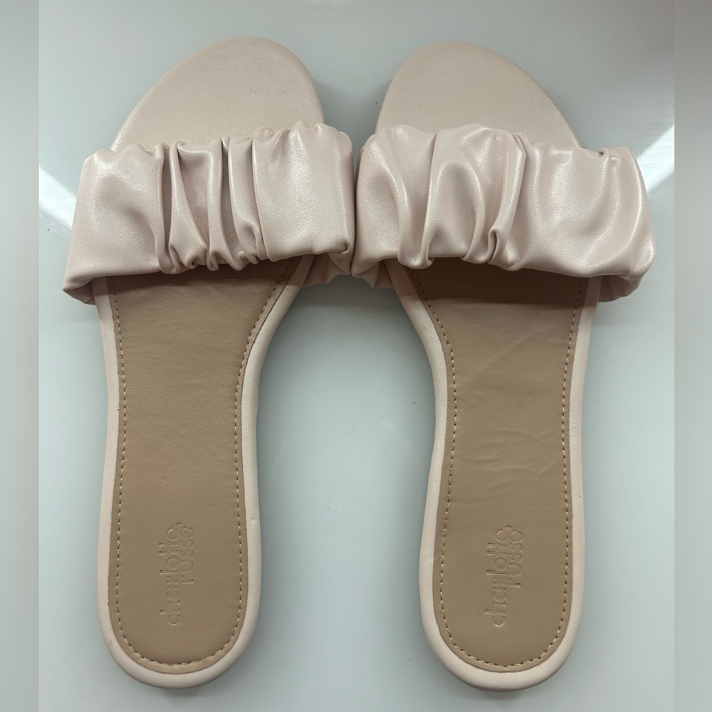 Charlotte Russe Women's Pink Slide Sandals Size 9